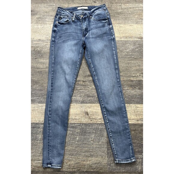 KanCan Blue Denim Skinny Preppy  Normcore Jeans Women's Size 3/25 - Picture 1 of 16